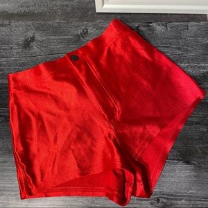 BNWOT Original American Apparel Disco Shorts (Red)